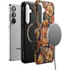 image:imageCasely Galaxy S10 Plus Case  Midnight Web  Spider Web  Essential Slim DualLayer Protective DesignFallen Gold  Antique Floral