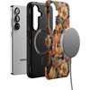 image:imageCasely Galaxy S10 Plus Case  Midnight Web  Spider Web  Essential Slim DualLayer Protective DesignFallen Gold  Antique Floral