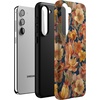 image:imageCasely Galaxy S10 Plus Case  Midnight Web  Spider Web  Essential Slim DualLayer Protective DesignFallen Gold  Antique Floral