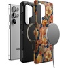 image:imageCasely Galaxy S10 Plus Case  Midnight Web  Spider Web  Essential Slim DualLayer Protective DesignFallen Gold  Antique Floral