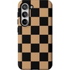 image:imageCasely Galaxy S10 Plus Case  Midnight Web  Spider Web  Essential Slim DualLayer Protective DesignFit Check  Black  Brown Checkerboard
