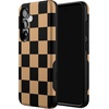 image:imageCasely Galaxy S10 Plus Case  Midnight Web  Spider Web  Essential Slim DualLayer Protective DesignFit Check  Black  Brown Checkerboard