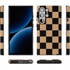 image:imageCasely Galaxy S10 Plus Case  Midnight Web  Spider Web  Essential Slim DualLayer Protective DesignFit Check  Black  Brown Checkerboard