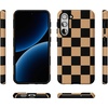 image:imageCasely Galaxy S10 Plus Case  Midnight Web  Spider Web  Essential Slim DualLayer Protective DesignFit Check  Black  Brown Checkerboard