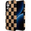 image:imageCasely Galaxy S10 Plus Case  Midnight Web  Spider Web  Essential Slim DualLayer Protective DesignFit Check  Black  Brown Checkerboard