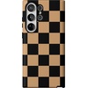 image:imageCasely Galaxy S10 Plus Case  Midnight Web  Spider Web  Essential Slim DualLayer Protective DesignFit Check  Black  Brown Checkerboard
