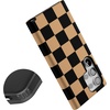 image:imageCasely Galaxy S10 Plus Case  Midnight Web  Spider Web  Essential Slim DualLayer Protective DesignFit Check  Black  Brown Checkerboard