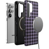 image:imageCasely Galaxy S10 Plus Case  Midnight Web  Spider Web  Essential Slim DualLayer Protective DesignHarlequin Midnight Diamond  Black and Purple
