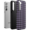 image:imageCasely Galaxy S10 Plus Case  Midnight Web  Spider Web  Essential Slim DualLayer Protective DesignHarlequin Midnight Diamond  Black and Purple