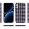image:imageCasely Galaxy S10 Plus Case  Midnight Web  Spider Web  Essential Slim DualLayer Protective DesignHarlequin Midnight Diamond  Black and Purple