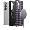 image:imageCasely Galaxy S10 Plus Case  Midnight Web  Spider Web  Essential Slim DualLayer Protective DesignHarlequin Midnight Diamond  Black and Purple