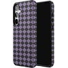 image:imageCasely Galaxy S10 Plus Case  Midnight Web  Spider Web  Essential Slim DualLayer Protective DesignHarlequin Midnight Diamond  Black and Purple
