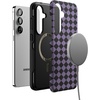 image:imageCasely Galaxy S10 Plus Case  Midnight Web  Spider Web  Essential Slim DualLayer Protective DesignHarlequin Midnight Diamond  Black and Purple