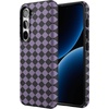 image:imageCasely Galaxy S10 Plus Case  Midnight Web  Spider Web  Essential Slim DualLayer Protective DesignHarlequin Midnight Diamond  Black and Purple
