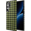 image:imageCasely Galaxy S10 Plus Case  Midnight Web  Spider Web  Essential Slim DualLayer Protective DesignHarlequin Wicked Diamond  Black and Green