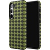 image:imageCasely Galaxy S10 Plus Case  Midnight Web  Spider Web  Essential Slim DualLayer Protective DesignHarlequin Wicked Diamond  Black and Green