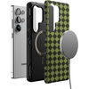 image:imageCasely Galaxy S10 Plus Case  Midnight Web  Spider Web  Essential Slim DualLayer Protective DesignHarlequin Wicked Diamond  Black and Green