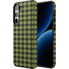 image:imageCasely Galaxy S10 Plus Case  Midnight Web  Spider Web  Essential Slim DualLayer Protective DesignHarlequin Wicked Diamond  Black and Green
