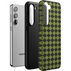 image:imageCasely Galaxy S10 Plus Case  Midnight Web  Spider Web  Essential Slim DualLayer Protective DesignHarlequin Wicked Diamond  Black and Green