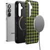 image:imageCasely Galaxy S10 Plus Case  Midnight Web  Spider Web  Essential Slim DualLayer Protective DesignHarlequin Wicked Diamond  Black and Green