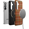 image:imageCasely Galaxy S10 Plus Case  Midnight Web  Spider Web  Essential Slim DualLayer Protective DesignSpiced Chai  Fall Plaid