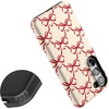 image:imageCasely Galaxy S10 Plus Case  Spruce  Kitty and Vibe Holiday  Essential Slim DualLayer Protective DesignAll Wrapped Up  Vintage Bows