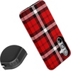 image:imageCasely Galaxy S10 Plus Case  Spruce  Kitty and Vibe Holiday  Essential Slim DualLayer Protective DesignAs if  Red Plaid