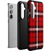 image:imageCasely Galaxy S10 Plus Case  Spruce  Kitty and Vibe Holiday  Essential Slim DualLayer Protective DesignAs if  Red Plaid