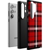 image:imageCasely Galaxy S10 Plus Case  Spruce  Kitty and Vibe Holiday  Essential Slim DualLayer Protective DesignAs if  Red Plaid