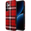 image:imageCasely Galaxy S10 Plus Case  Spruce  Kitty and Vibe Holiday  Essential Slim DualLayer Protective DesignAs if  Red Plaid
