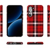 image:imageCasely Galaxy S10 Plus Case  Spruce  Kitty and Vibe Holiday  Essential Slim DualLayer Protective DesignAs if  Red Plaid