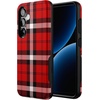 image:imageCasely Galaxy S10 Plus Case  Spruce  Kitty and Vibe Holiday  Essential Slim DualLayer Protective DesignAs if  Red Plaid