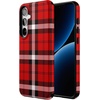 image:imageCasely Galaxy S10 Plus Case  Spruce  Kitty and Vibe Holiday  Essential Slim DualLayer Protective DesignAs if  Red Plaid