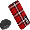 image:imageCasely Galaxy S10 Plus Case  Spruce  Kitty and Vibe Holiday  Essential Slim DualLayer Protective DesignAs if  Red Plaid