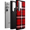 image:imageCasely Galaxy S10 Plus Case  Spruce  Kitty and Vibe Holiday  Essential Slim DualLayer Protective DesignAs if  Red Plaid