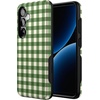 image:imageCasely Galaxy S10 Plus Case  Spruce  Kitty and Vibe Holiday  Essential Slim DualLayer Protective DesignChecked Twice  Green Plaid