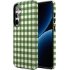 image:imageCasely Galaxy S10 Plus Case  Spruce  Kitty and Vibe Holiday  Essential Slim DualLayer Protective DesignChecked Twice  Green Plaid