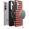 image:imageCasely Galaxy S10 Plus Case  Spruce  Kitty and Vibe Holiday  Essential Slim DualLayer Protective DesignChecked Twice  Red Plaid