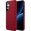 image:imageCasely Galaxy S10 Plus Case  Spruce  Kitty and Vibe Holiday  Essential Slim DualLayer Protective DesignOn the Dot  Maroon Polka Dot