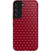 image:imageCasely Galaxy S10 Plus Case  Spruce  Kitty and Vibe Holiday  Essential Slim DualLayer Protective DesignOn the Dot  Maroon Polka Dot