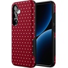 image:imageCasely Galaxy S10 Plus Case  Spruce  Kitty and Vibe Holiday  Essential Slim DualLayer Protective DesignOn the Dot  Maroon Polka Dot