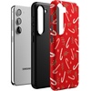 image:imageCasely Galaxy S10 Plus Case  Spruce  Kitty and Vibe Holiday  Essential Slim DualLayer Protective DesignPeppermint Kiss  Candy Cane