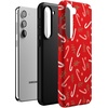image:imageCasely Galaxy S10 Plus Case  Spruce  Kitty and Vibe Holiday  Essential Slim DualLayer Protective DesignPeppermint Kiss  Candy Cane