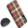 image:imageCasely Galaxy S10 Plus Case  Spruce  Kitty and Vibe Holiday  Essential Slim DualLayer Protective DesignPlaid  Proper  Signature Plaid