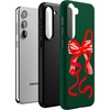 image:imageCasely Galaxy S10 Plus Case  Spruce  Kitty and Vibe Holiday  Essential Slim DualLayer Protective DesignSantas Favorite  Holiday Bow