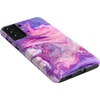 image:imageCasely Galaxy S21 Plus Case  Ride The Wave  Pastel Rainbow Lined  Essential Slim DualLayer Protective DesignTie Dying Over You  Purple Marble