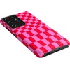 image:imageCasely Galaxy S21 Ultra Case  Opposites Attract  Day amp Night Mountains  Essential Slim DualLayer Protective DesignVibe Check  Pink Checkerboard