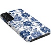 image:imageCasely Galaxy S22 Plus Case  Current Mood  Cow Print  Essential Slim DualLayer Protective DesignRose to Fame  Blue  White Rose Floral