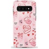 image:imageCasely Galaxy S10 Case  Queen of Diamonds  Pink Watercolor  Essential Slim DualLayer Protective DesignThats Amore  Valentines