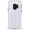 image:imageCasely Galaxy S9 Case  Leaf Me Alone  Green Floral Print  Essential Slim DualLayer Protective DesignLovebug  Blue Hearts